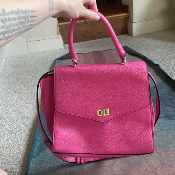 Steve Madden Pink Faux Leather Women's Crossbody Purse - Picture 17 of 17